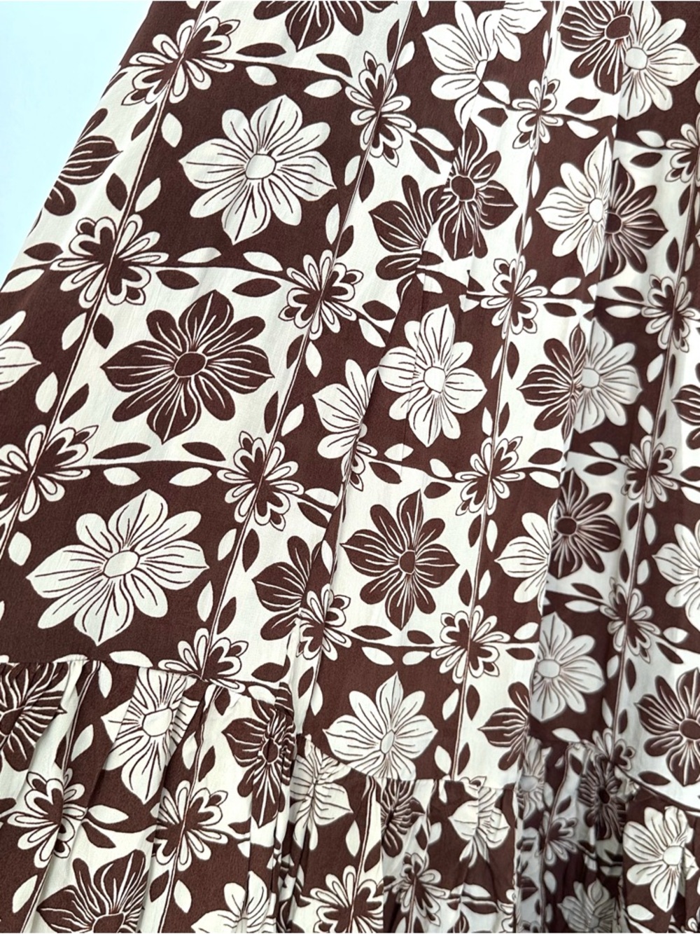 J.Crew Caspia Dress in Chocolate Floral Crepe de Chine | XL | NWT - Picture 5 of 15